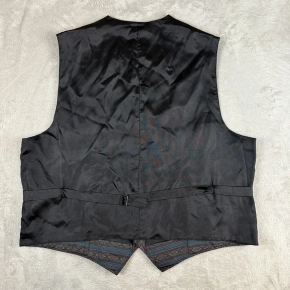 Vtg WAH Maker Vest Mens XL Cowboy Frontier Clothing Rodeo USA Western - Picture 3 of 10